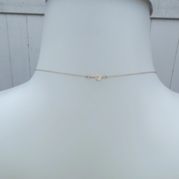 14kt Yellow Gold Tanzanite Triangle pendant and necklace - Picture 5 of 14